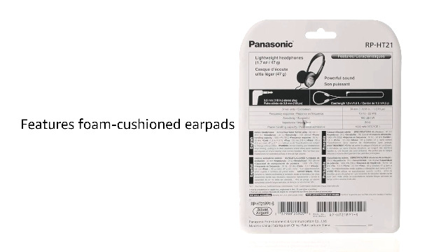 Amazon.com: Panasonic RP-HT21 Lightweight Headphones with XBS