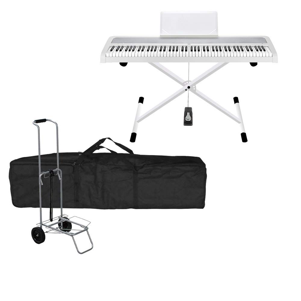 Amazon | KORG B1 WH Xスタンド・ケース・キャリーカートセット 電子