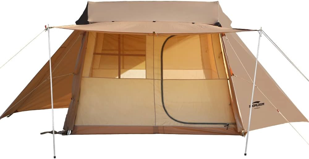 Amazon.co.jp: Soomloom 3-4人用テントTiny-Town タープスペース