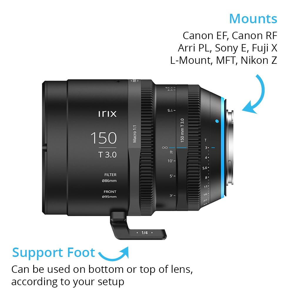Amazon.co.jp: Irix Cine 150mm T3.0 マクロ 1:1 シネマレンズ