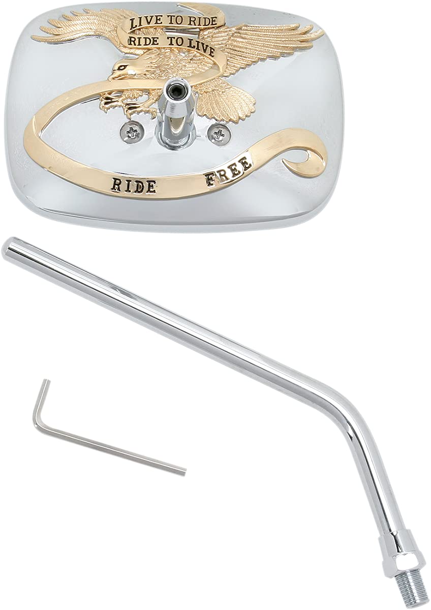 EMGO(エムゴ) LIVE to RIDEミラー 単品 クローム/ゴールド EMGO LIVE