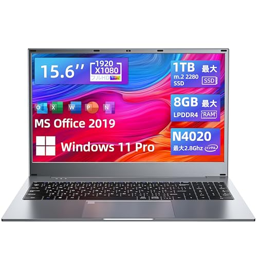 Amazon.co.jp: パソコン ノート office付き 15.6インチ 1920×1080 IPS