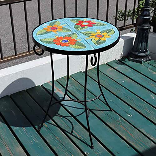 Amazon.co.jp: イタリア テーブルセット 4点セット 花柄 55cm ガーデン