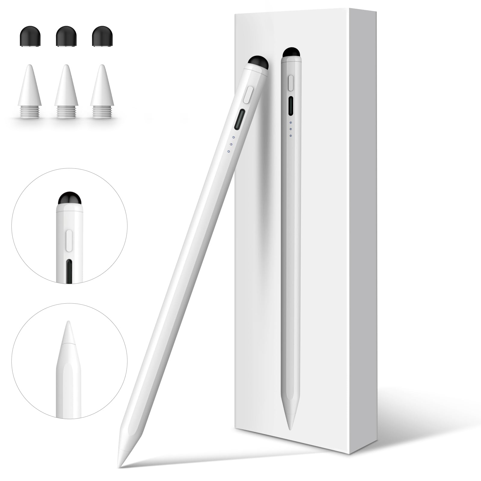 Amazon | Mixoo iPad ペンシル 13分急速充電 極細 タッチペン パーム