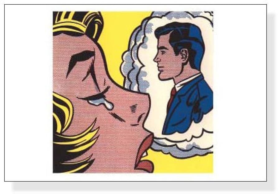 Amazon.co.jp: ポスター ロイ リキテンスタイン Thinking of Him