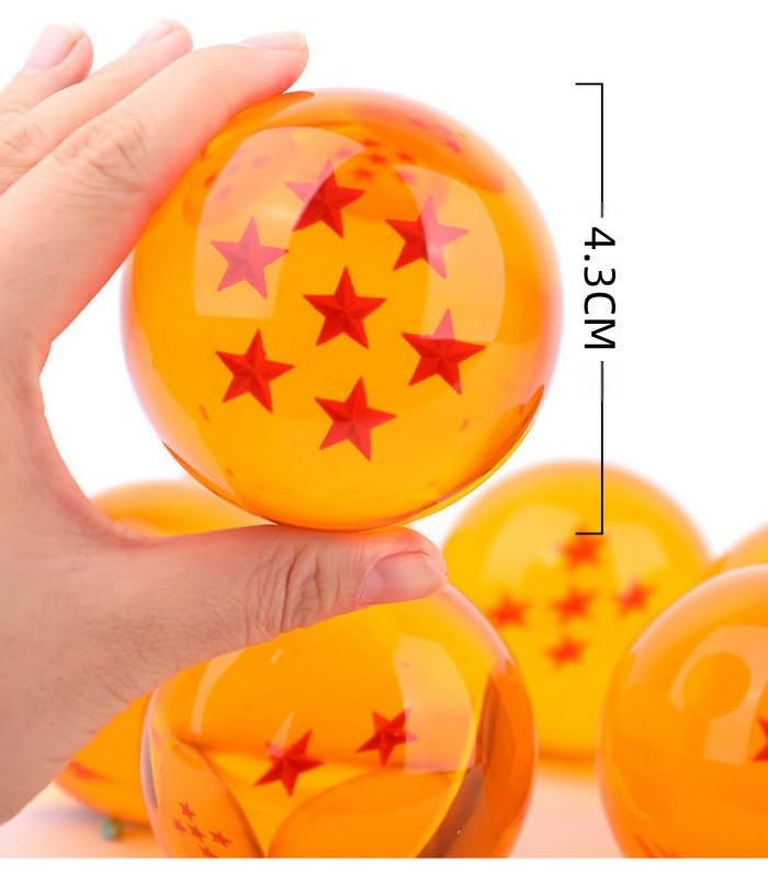 Amazon.co.jp: 透明スタードラゴンボールセット 7個 大型 クリスタル