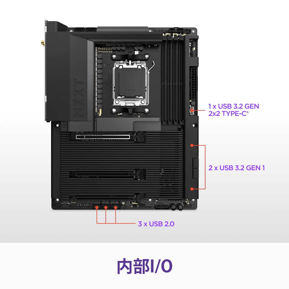Amazon | NZXT N7 B850 ATXゲーミング マザーボード ブラック N7-B85XT