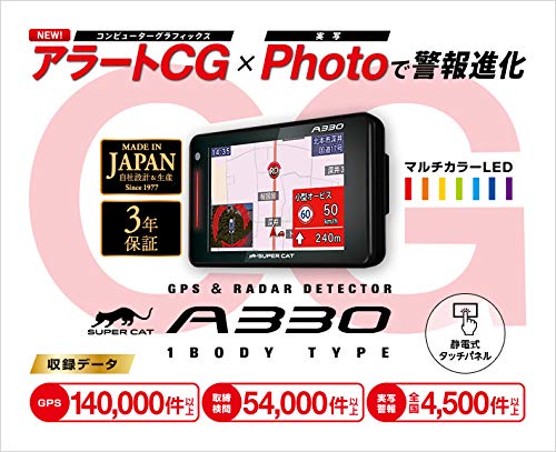 Amazon.co.jp: SUPER CATユピテル3.6型OBDII対応GPSレーダー探知機