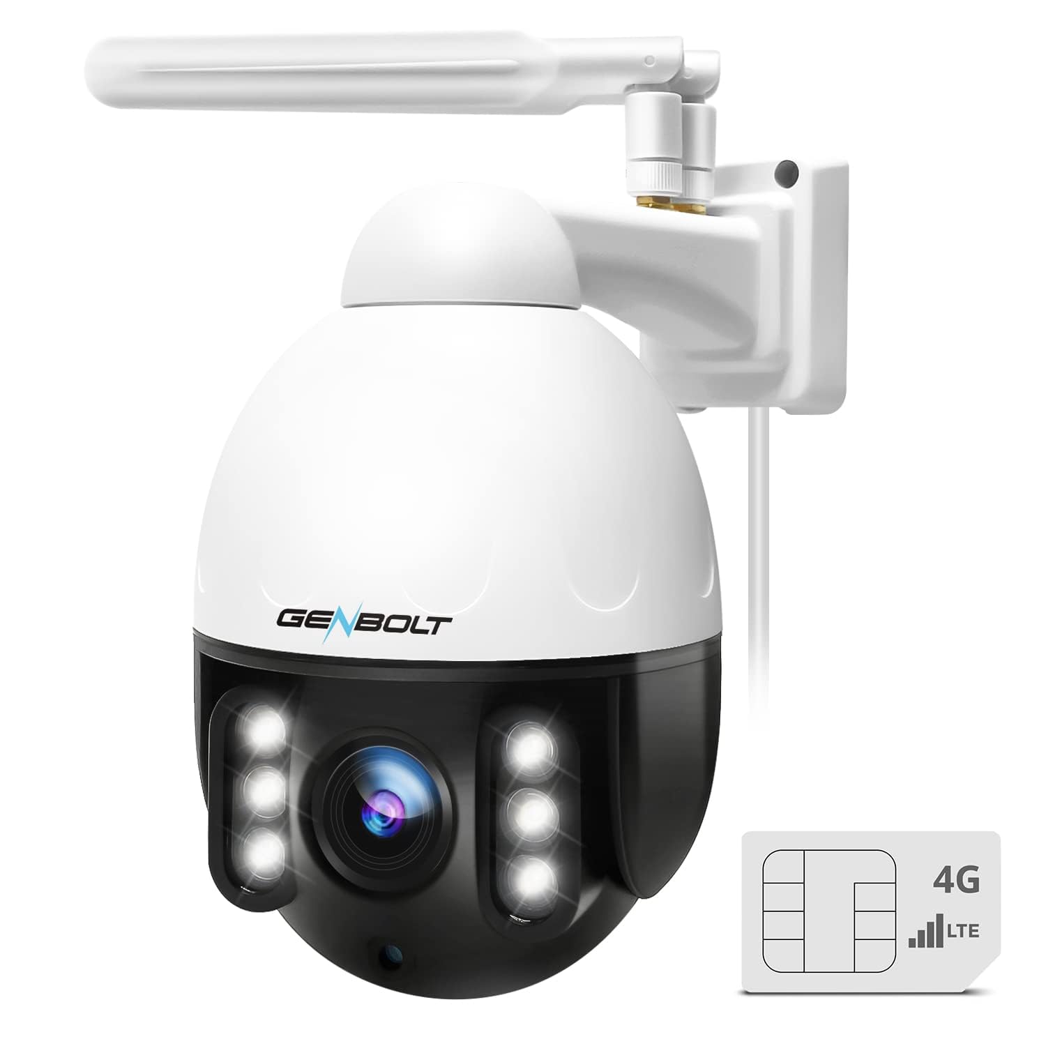 Amazon.com : GENBOLT 3G/4G LTE PTZ Security Camera Outdoor 2.5K