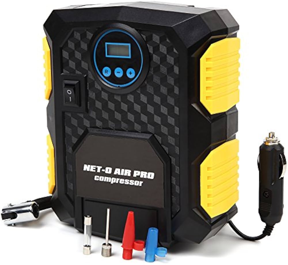 Amazon | NET-O 車用空気入れ エアーコンプレッサー PSE認証 電動