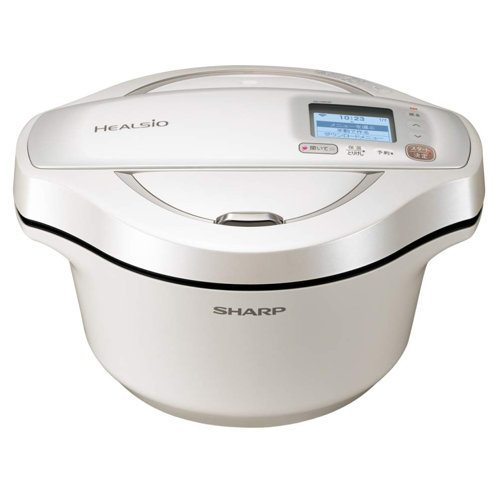 Amazon | シャープ 水なし自動調理鍋 2.4L ホワイト系SHARP ヘルシオ