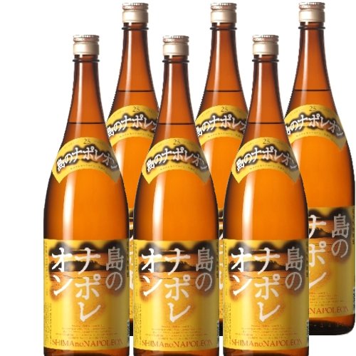 Amazon.co.jp: 黒糖焼酎 島のナポレオン 25度1800ml瓶 1ケース（6本