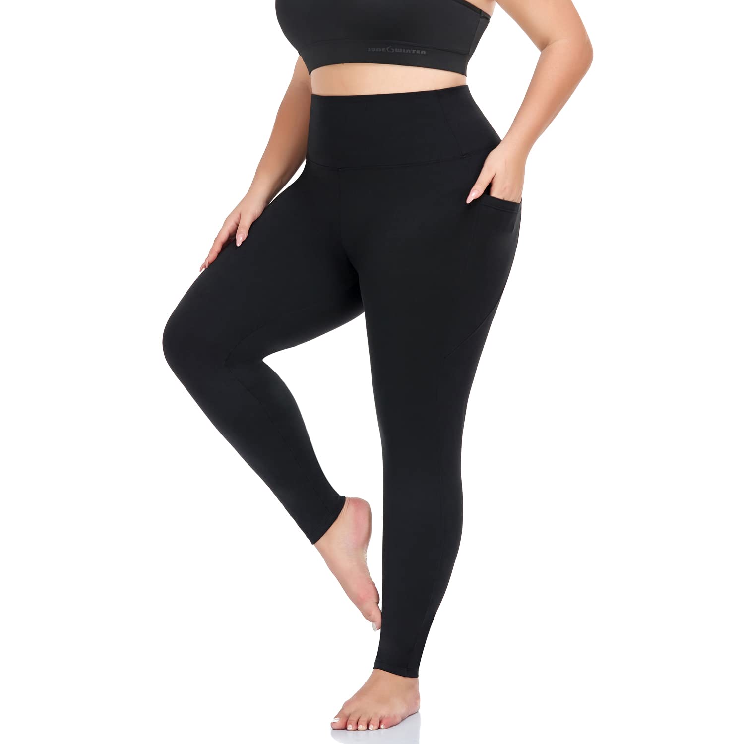 MOREFEEL Plus Size Leggings for Women with Pockets-Stretchy XL-5XL