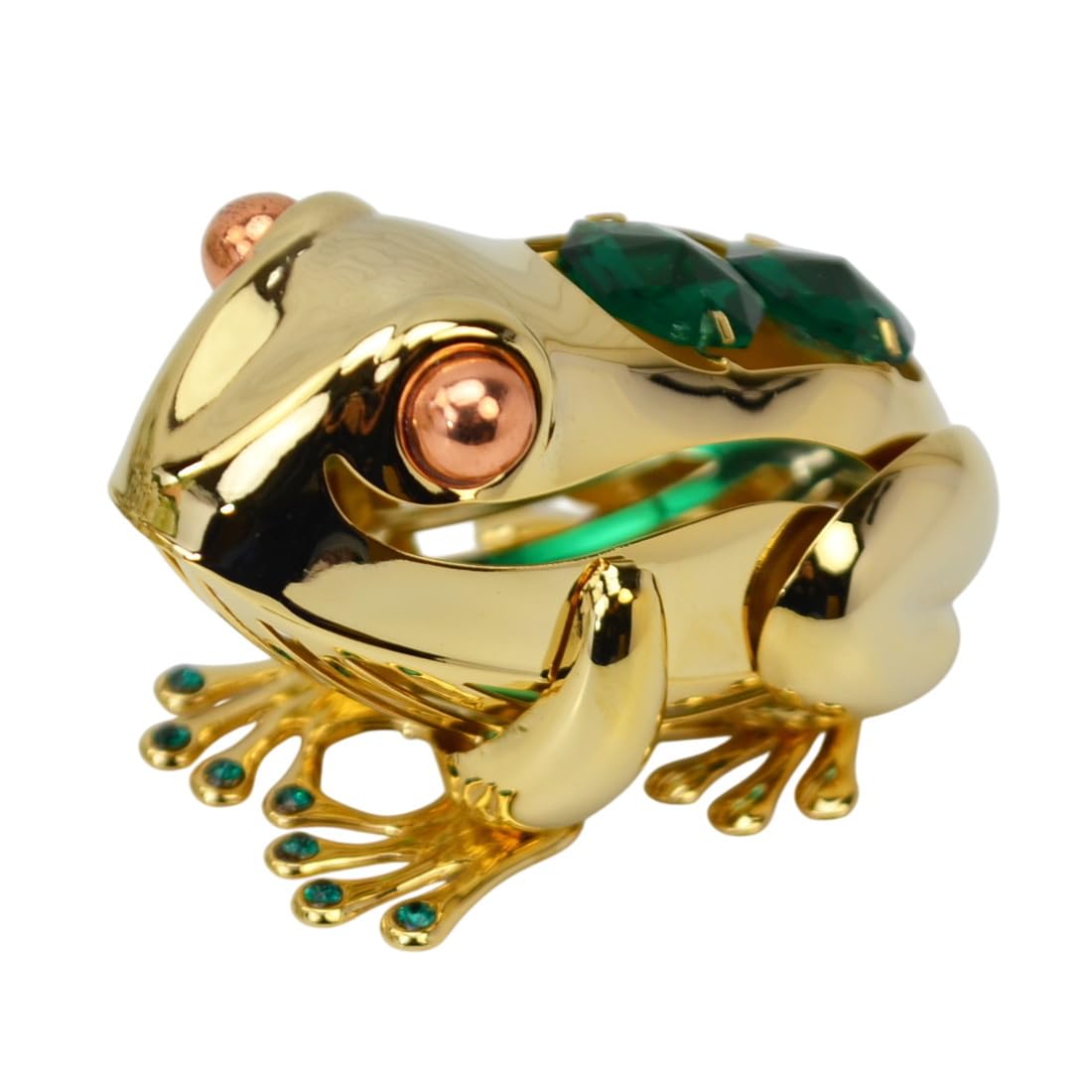 Amazon.co.jp: カエル クリスタルオーナメント ゴールド 金 ボヘミア