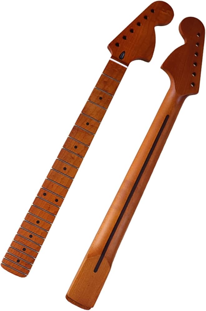 Amazon | ST エレキギターネックマット仕上げローステッドメイプル指板