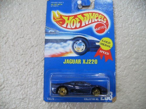 Amazon.com: Hot Wheels Jaguar Xj220 All Blue Card # 203 Dark Blue