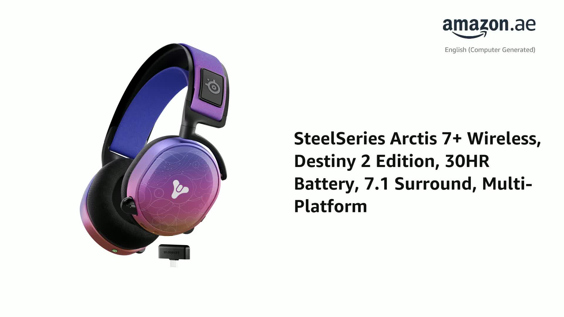 SteelSeries Arctis 7+ Wireless Gaming Headset – Destiny 2