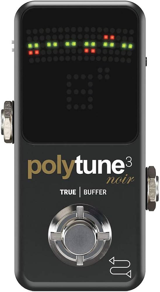 TC Electronic POLYTUNE 3 NOIR Tiny Polyphonic Tuner with Multiple