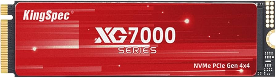 Amazon.com: KingSpec XG7000 1TB NVMe SSD PCIe 4.0-7400MB/s Read
