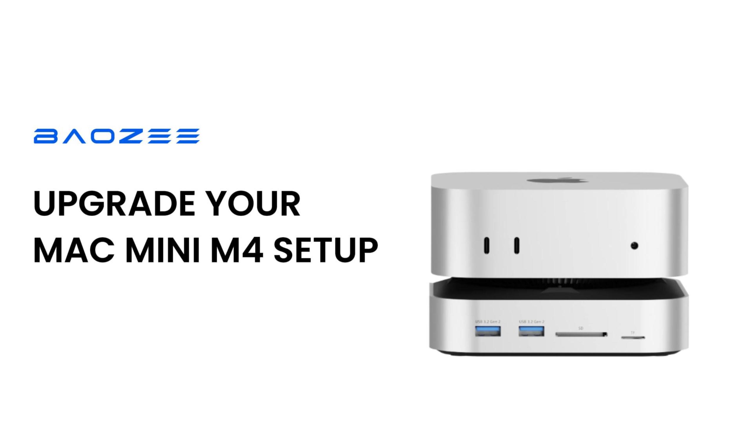 Amazon.com: BAOZEE Mac mini M4 Dock with NVMe SSD Enclosure