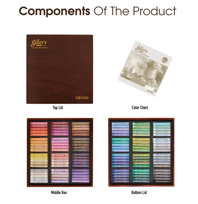 Amazon.co.jp: Mungyo Gallery ソフトオイルパステル ウッドボックス