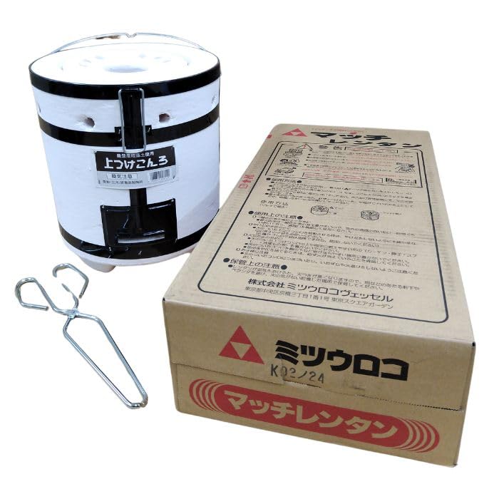 Amazon.co.jp: 能登産天然珪藻土七輪のセット（練炭コンロ4号・マッチ