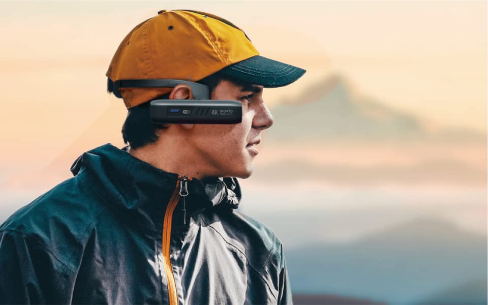 Amazon | movio wifi機能搭載 4K Ultra HD ヘッドマウントカメラ