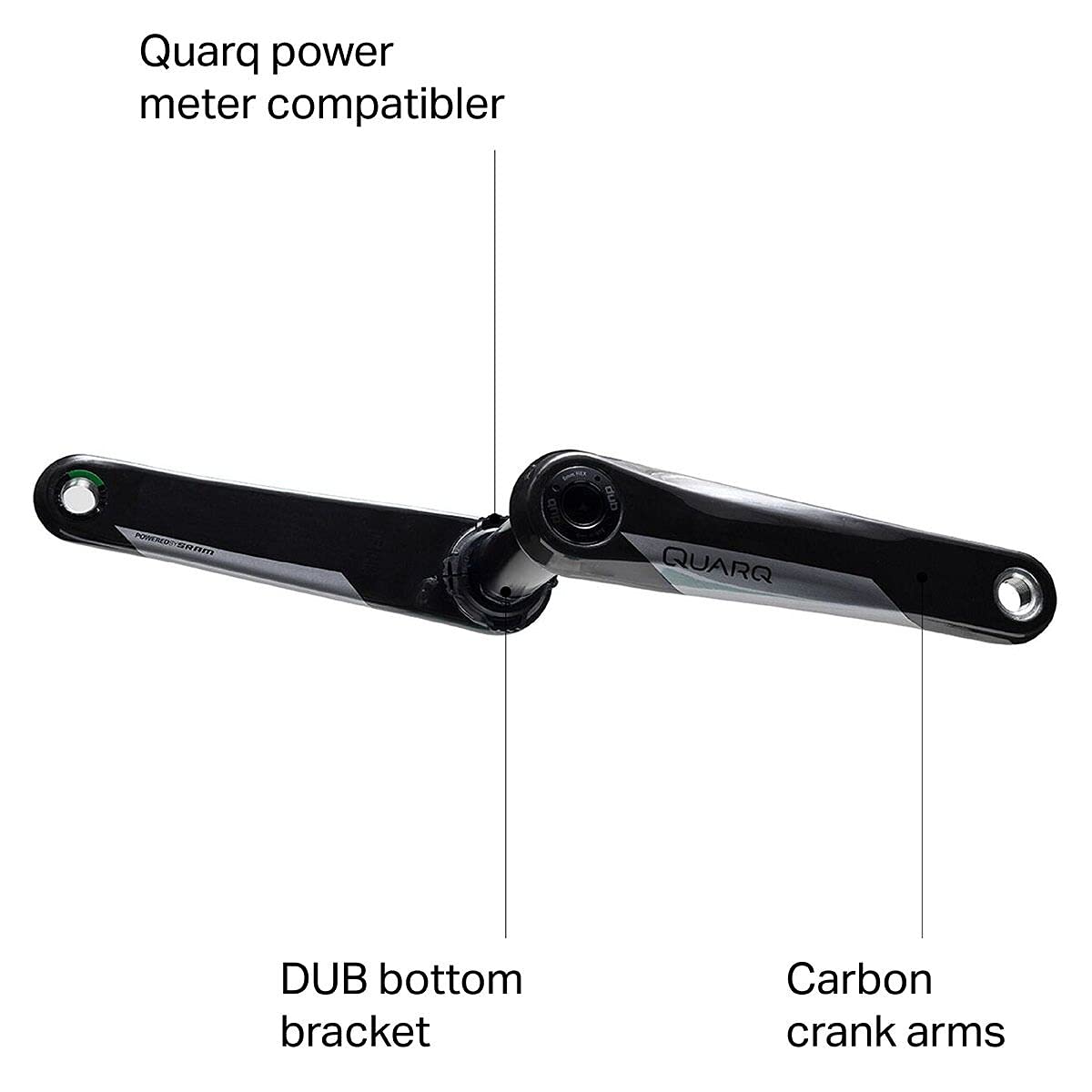 Amazon | Quarq DUBクランクアームアセンブリ - 170mm、8ボルト