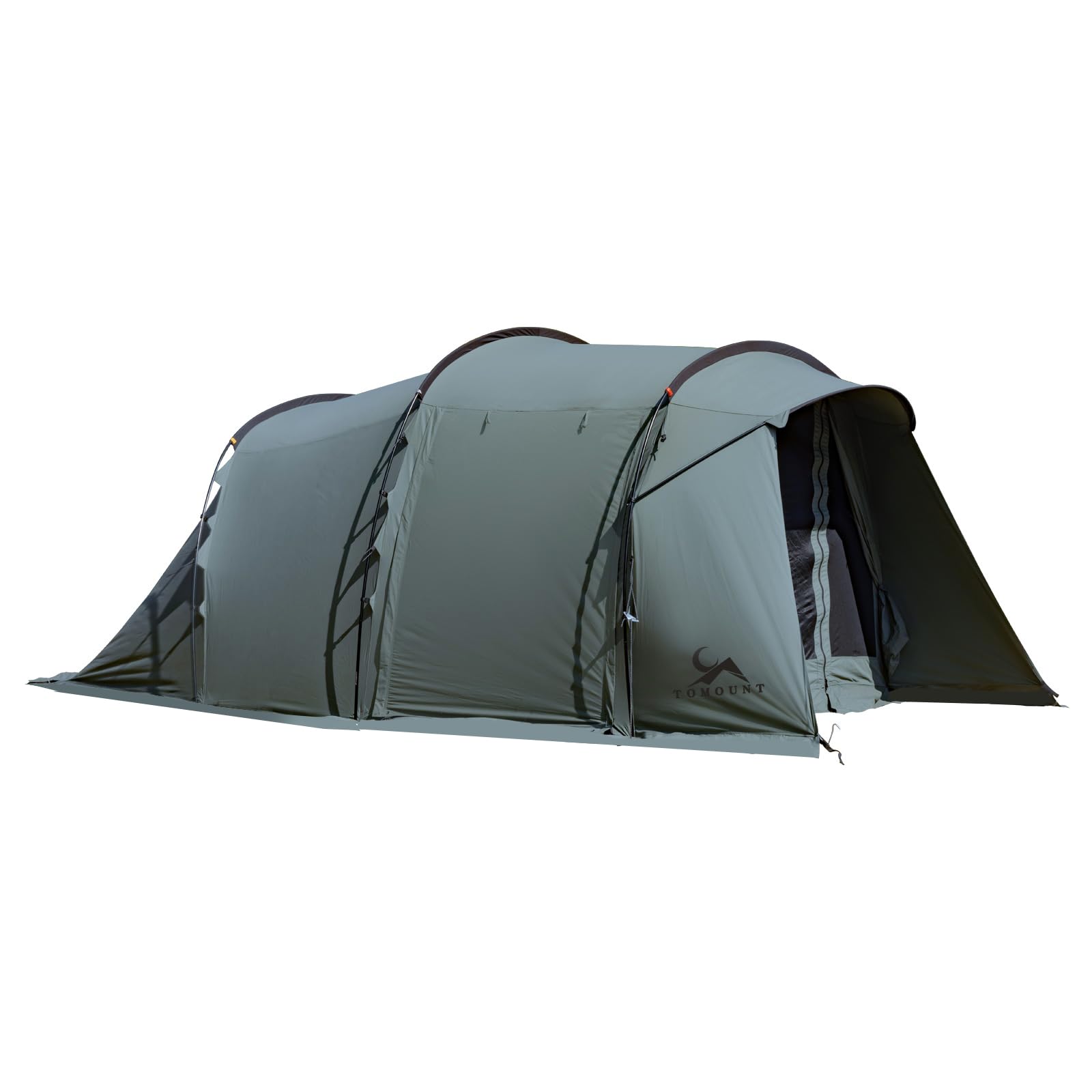 TOMOUNT トンネルテント 最終改善版3-4人用 2ルーム ブラック Amazon