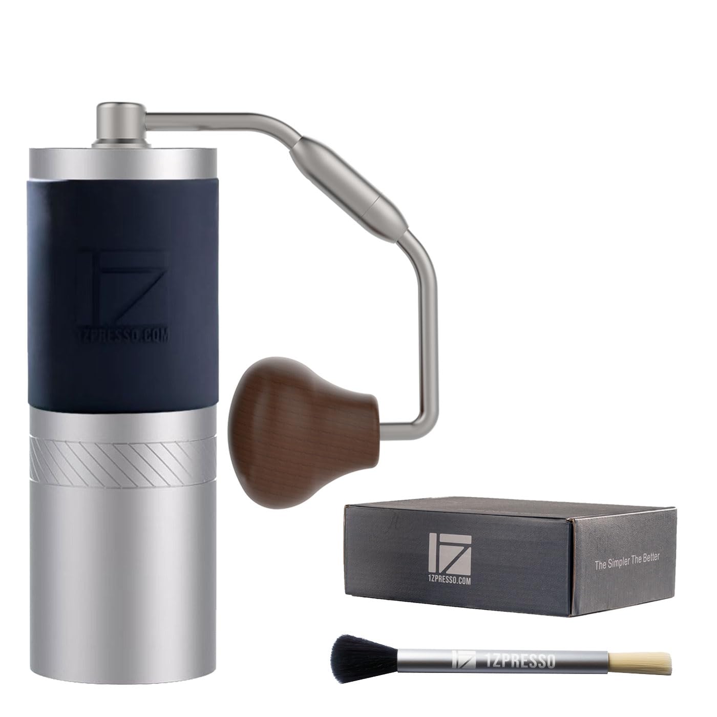 Amazon.com: 1Zpresso J Manual Coffee Grinder Silver Capacity 35g