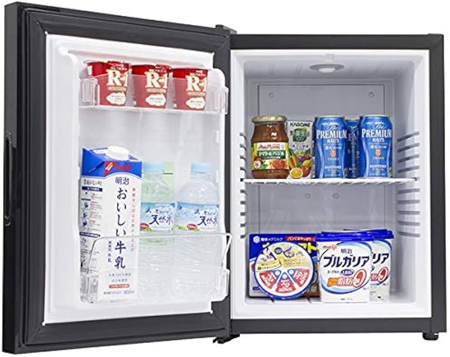 Amazon.co.jp: A-stage 40L 1ドアノンフロン冷蔵庫 ブラック AR