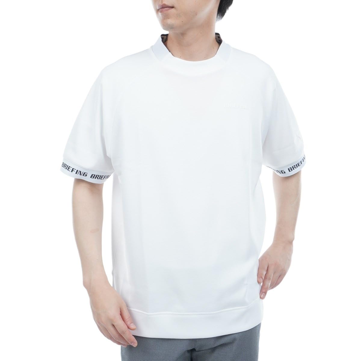 Amazon.co.jp: ブリーフィング（BRIEFING） モックネック ゴルフ 半袖