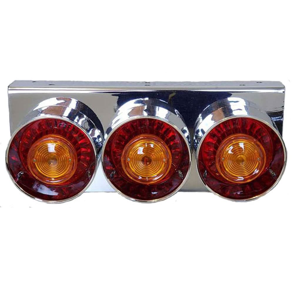 Amazon | トラック用 丸型3連テールランプ 汎用品 24V用 左右セット