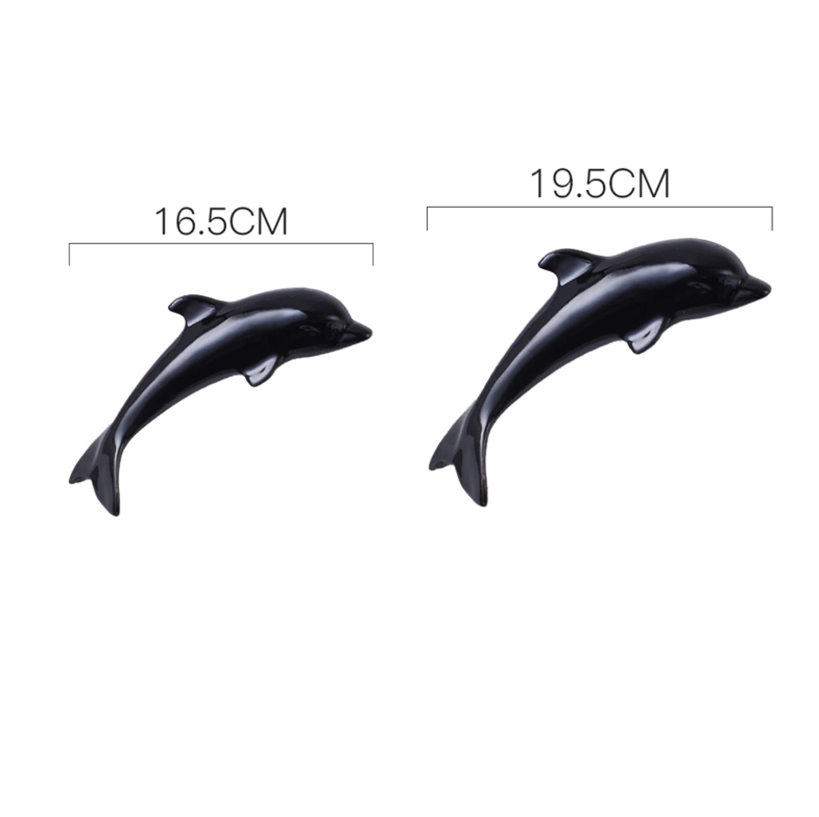 Amazon.com: Ceramic Black Dolphin Wall Decor Handcrafted Sculpture
