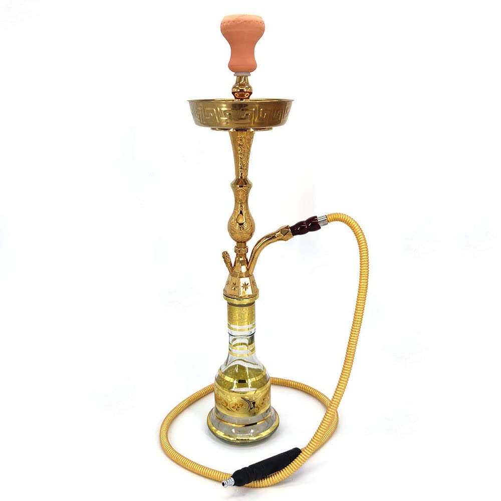 Amazon.co.jp: 【大型サイズ 】ゴールドシーシャ本体 ガラス 水パイプ