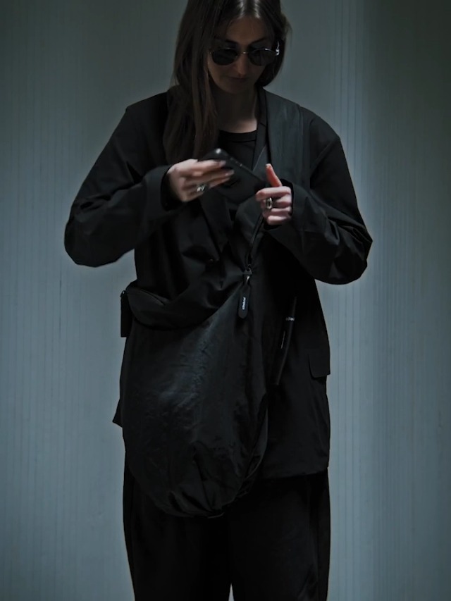 Amazon | [コート&シエル] Hyco Smooth Black ショルダーバッグ クロス