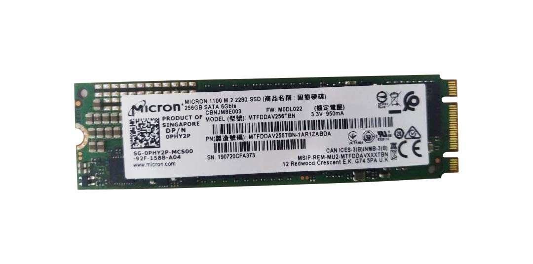 Amazon | Micron 256 GB M。2 2280 SSD (ソリッドステートドライブ) 3d