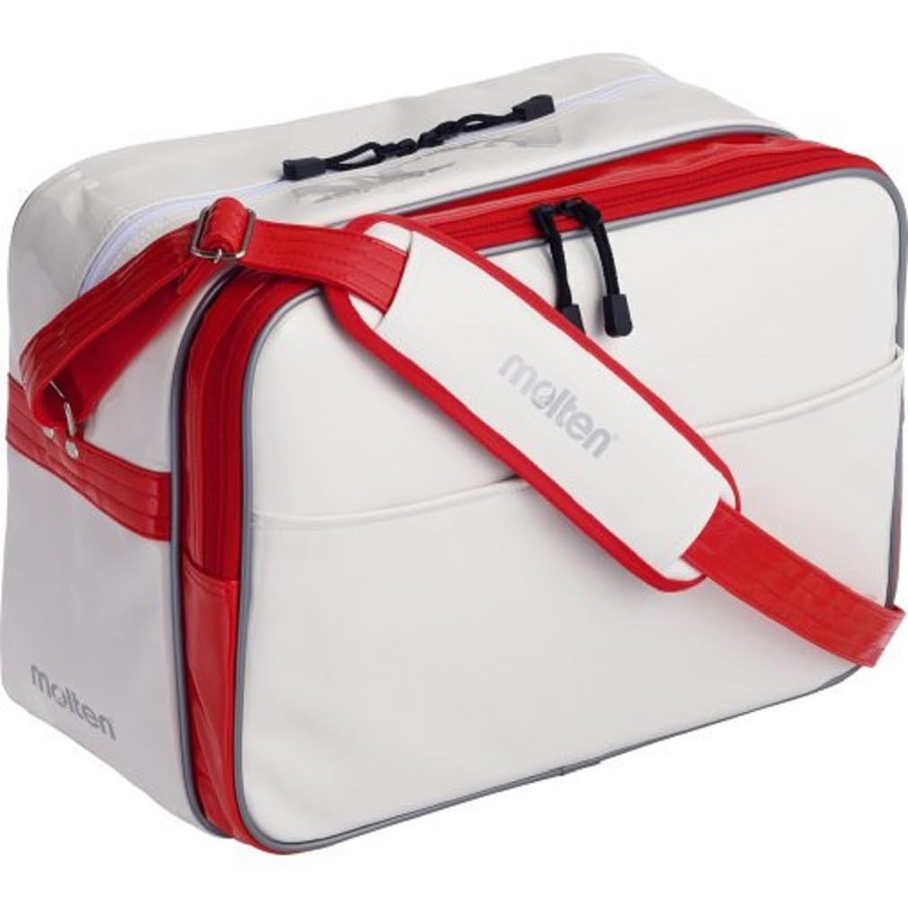 Amazon.co.jp: モルテン(molten) エナメルバッグ KM0074-WR 白×赤 L