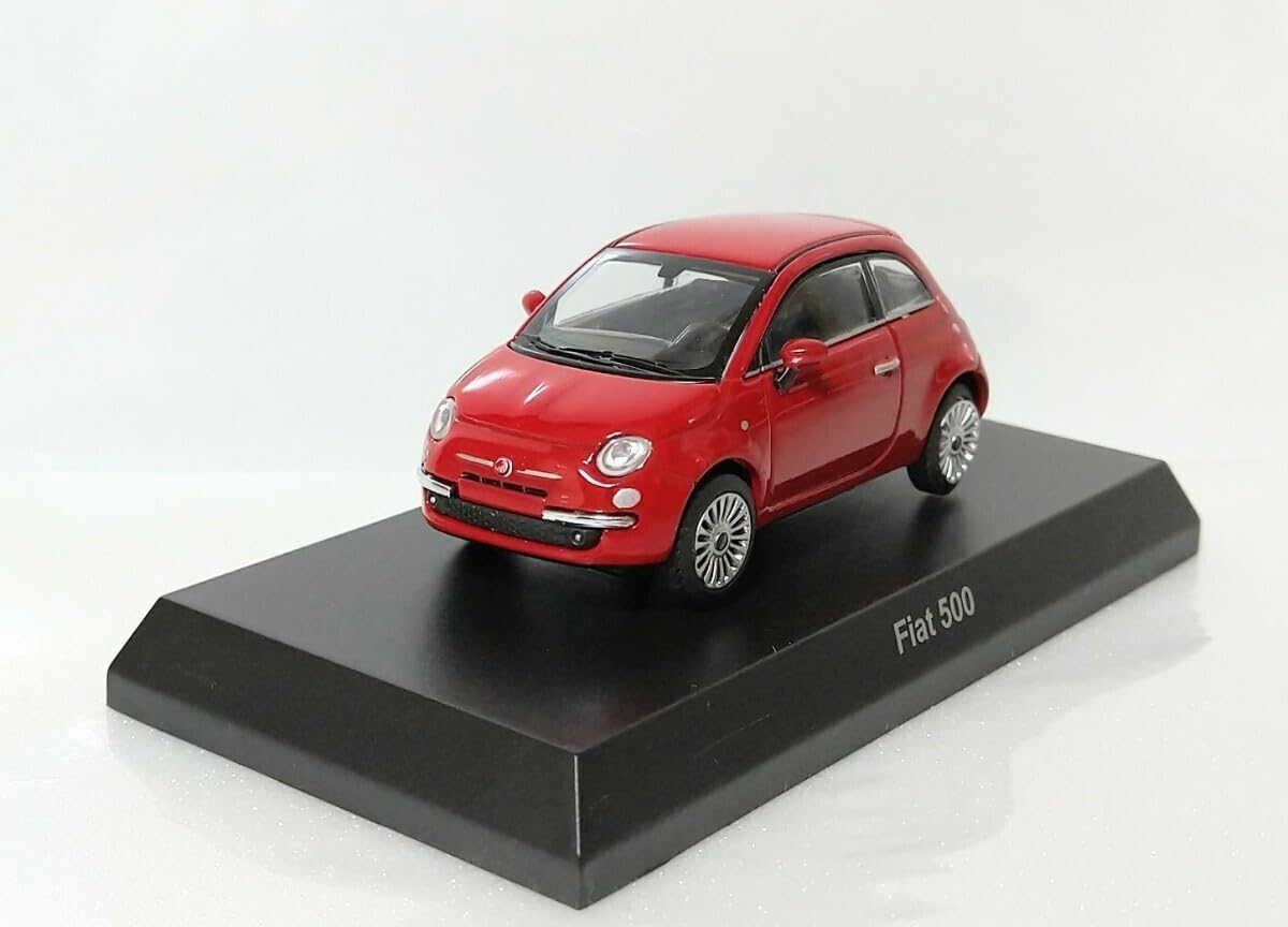 Amazon.co.jp: 1/64 京商 フィアット 500 赤 レッド 絶版レアミニカー