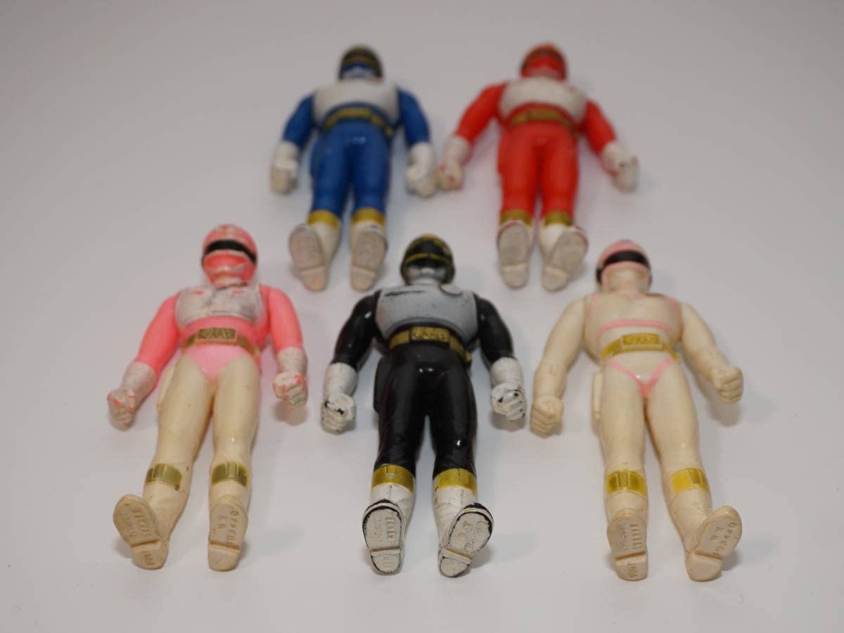 Amazon.co.jp: 電撃戦隊チェンジマン ソフビフィギュア 5体セット