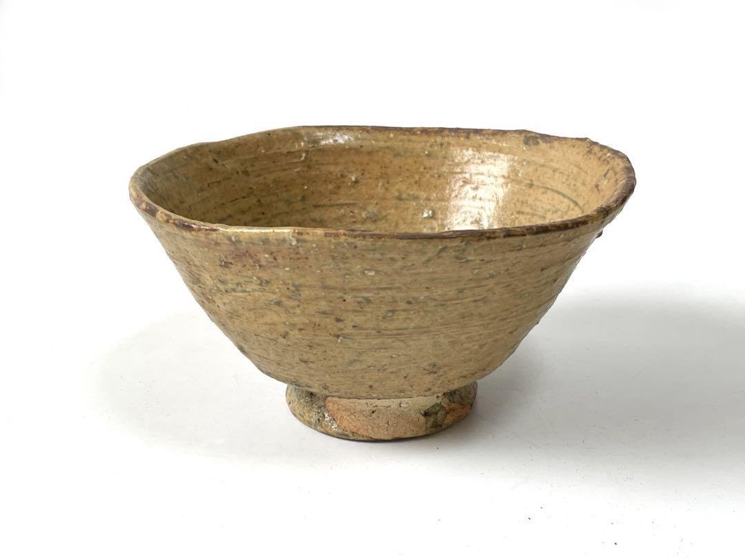 Amazon.co.jp: 陶芸家 作家物 森田無想 伊羅保 茶碗 黄伊羅保 抹茶碗