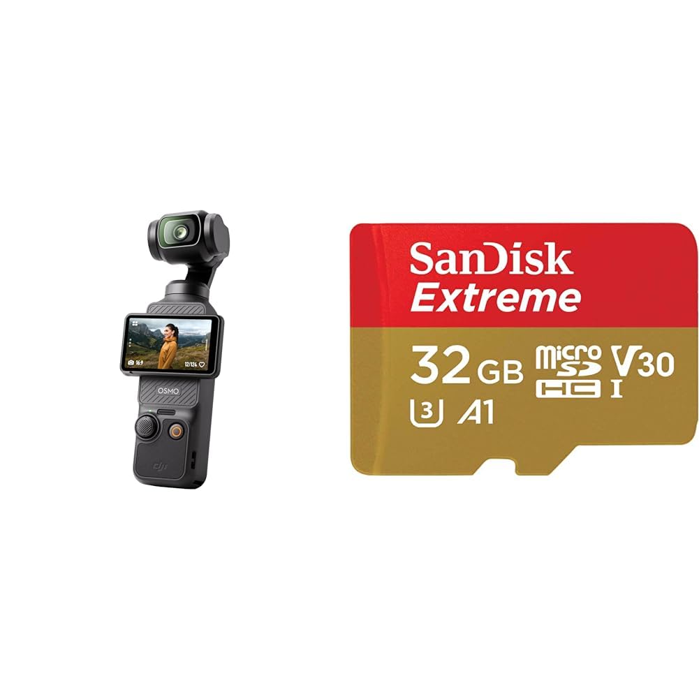 Amazon.co.jp: [MicroSD Set] DJI Vlog Camera, Osmo Pocket 3, 1 inch