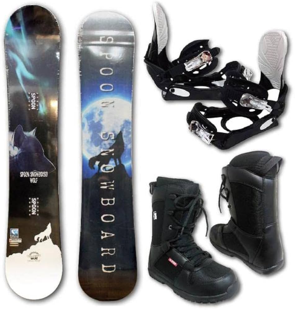 Amazon | スノーボード スノボー 板 SPOON WOLF 2023 モデル メンズ