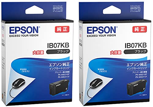 Amazon.co.jp: エプソン 純正インク IB07KB ブラック 大容量 2本セット