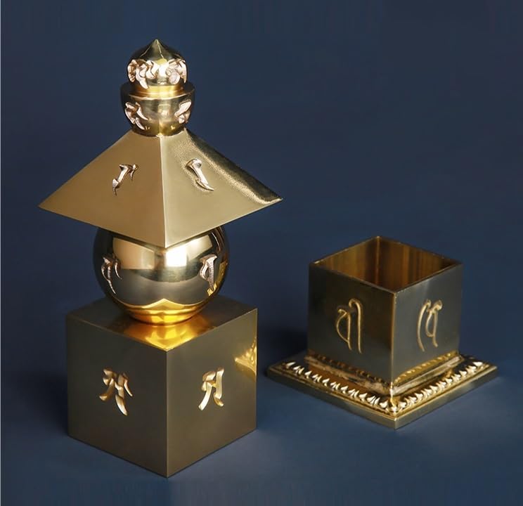 修縁堂】密教法具 真言宗 舎利塔 八角五輪塔 経文蔵が入っています 修