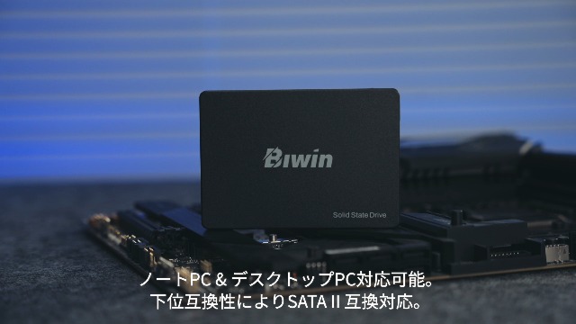 Amazon | Biwin M100 256GB SSD 2.5インチ SATA III 高速550MB/s 内蔵