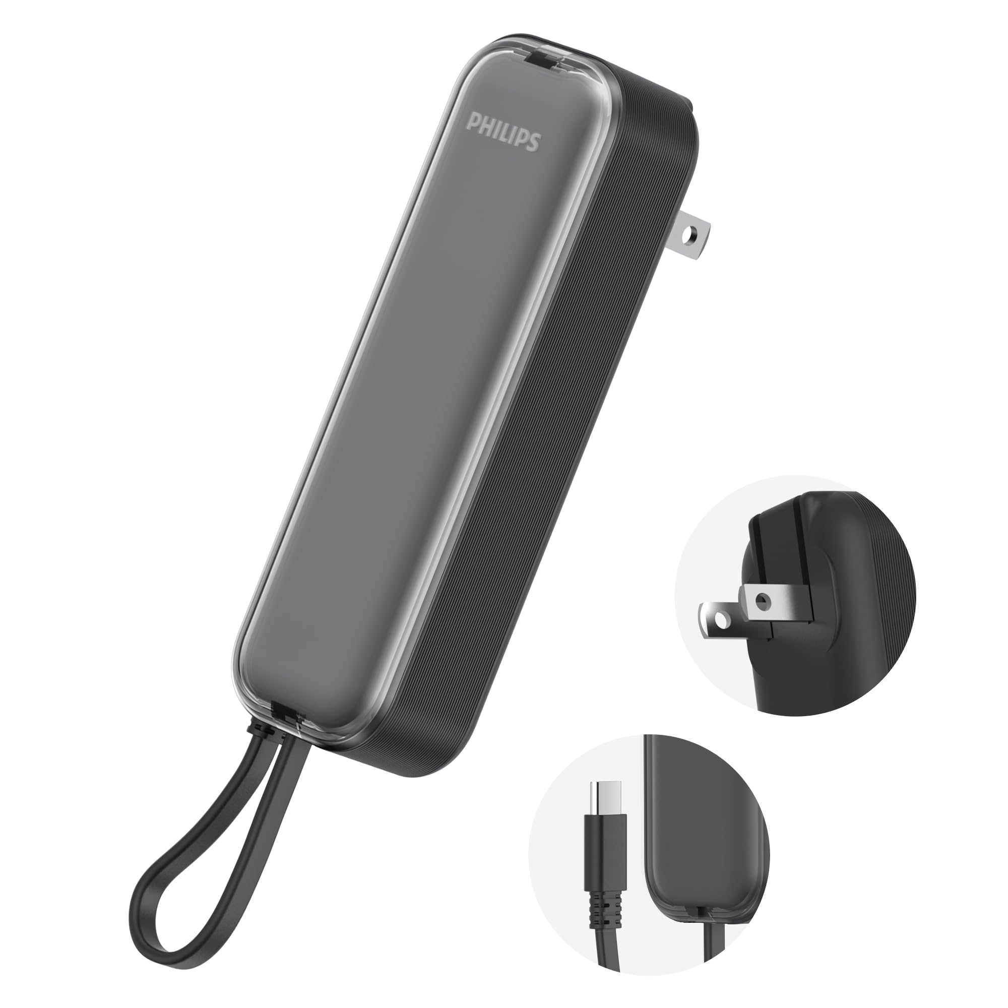 Amazon | Philips (フィリップス) 小型 モバイルバッテリー コンセント