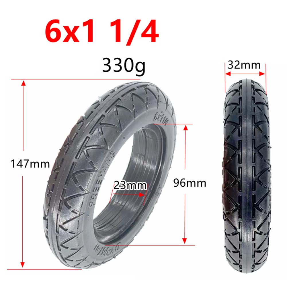 Amazon.co.jp: 6 インチ 6X1 1/4 ソリッドタイヤ折りたたみ自転車電動