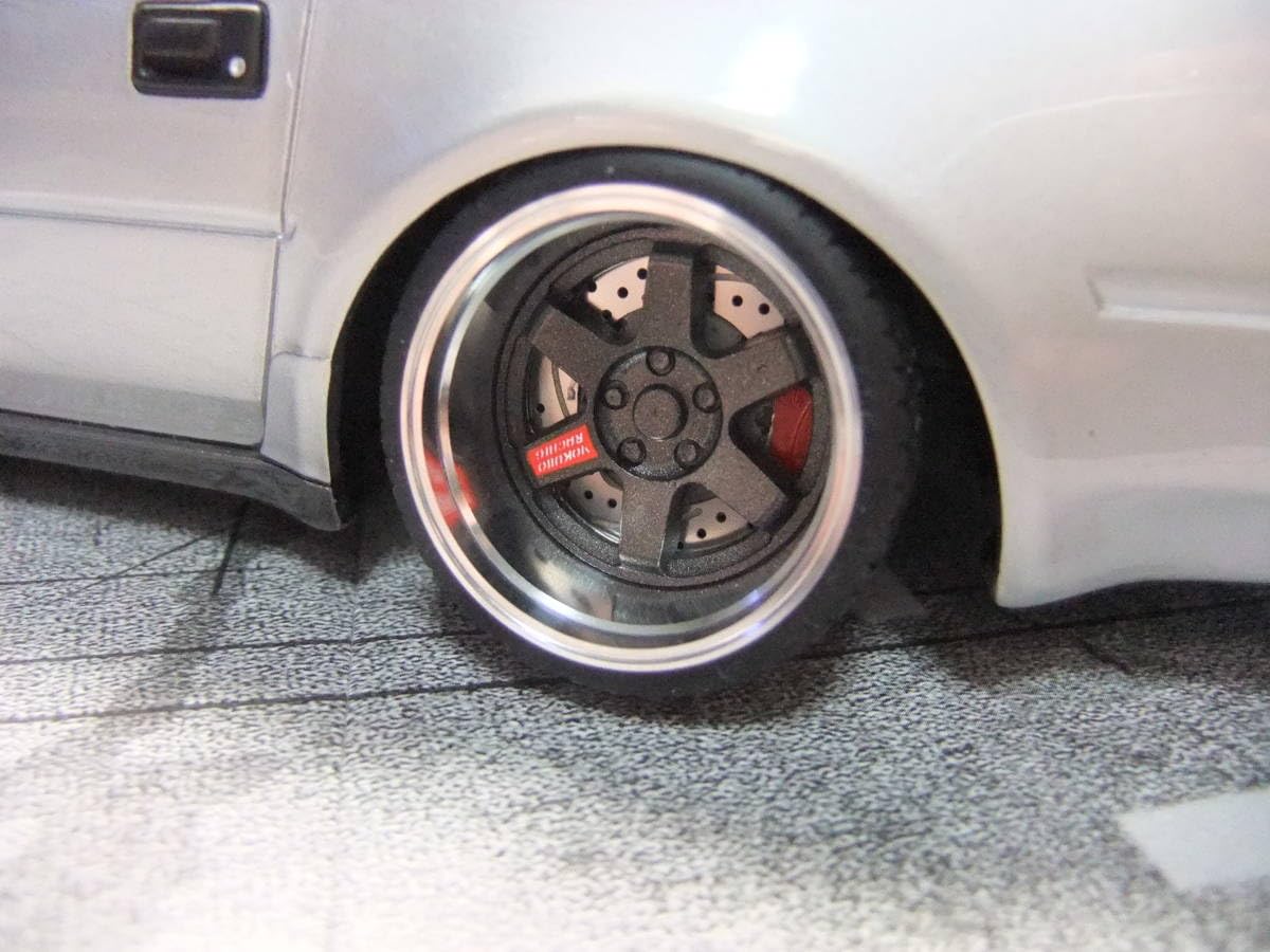 Amazon.co.jp: 1/18 アルミ製 削り出し ポリッシュ 深リム ミニカー用