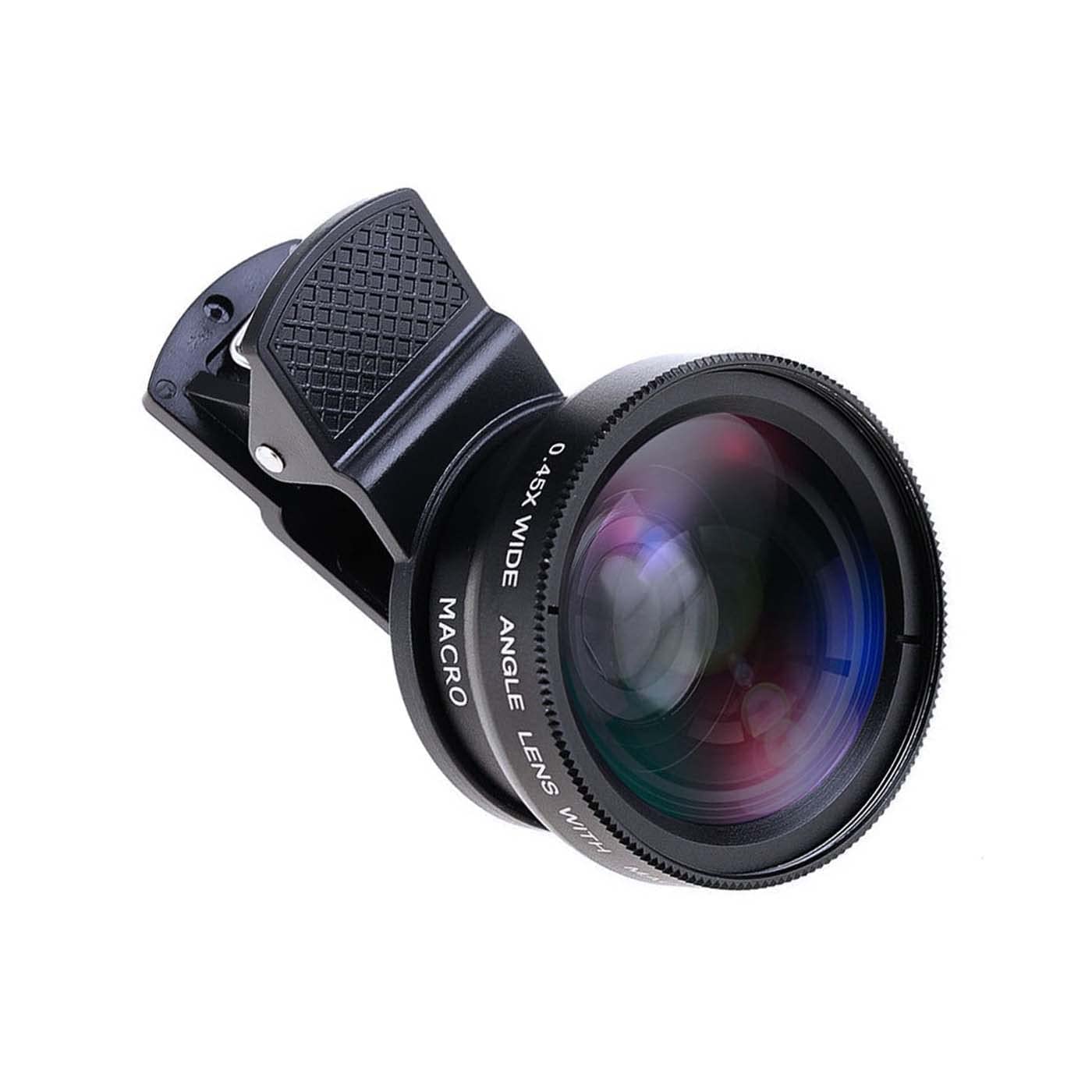 Amazon | スマホレンズ クリップ式 0.45X広角レンズ マクロレンズ